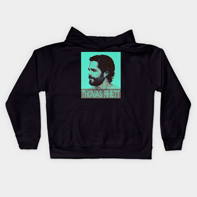 Solarize Illustrations - Thomas Rhett Kids Hoodie by DekkenCroud